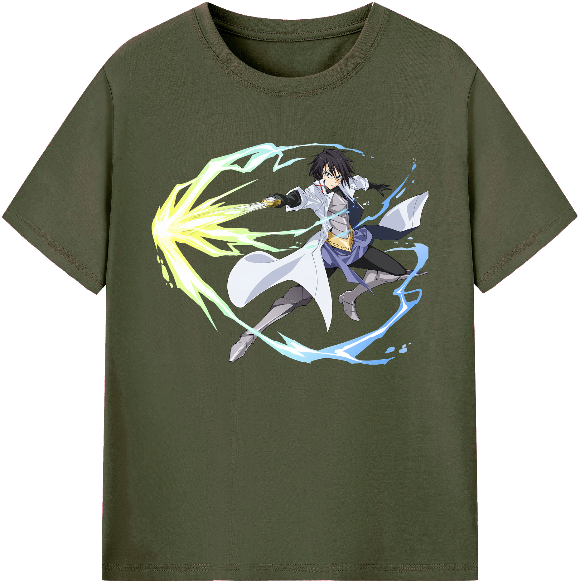 （画像用） 転スラ Regarding Reincarnated to Slime 綿100％ メンズ半袖Tシャツ｜肌触りやわらか＆通気性